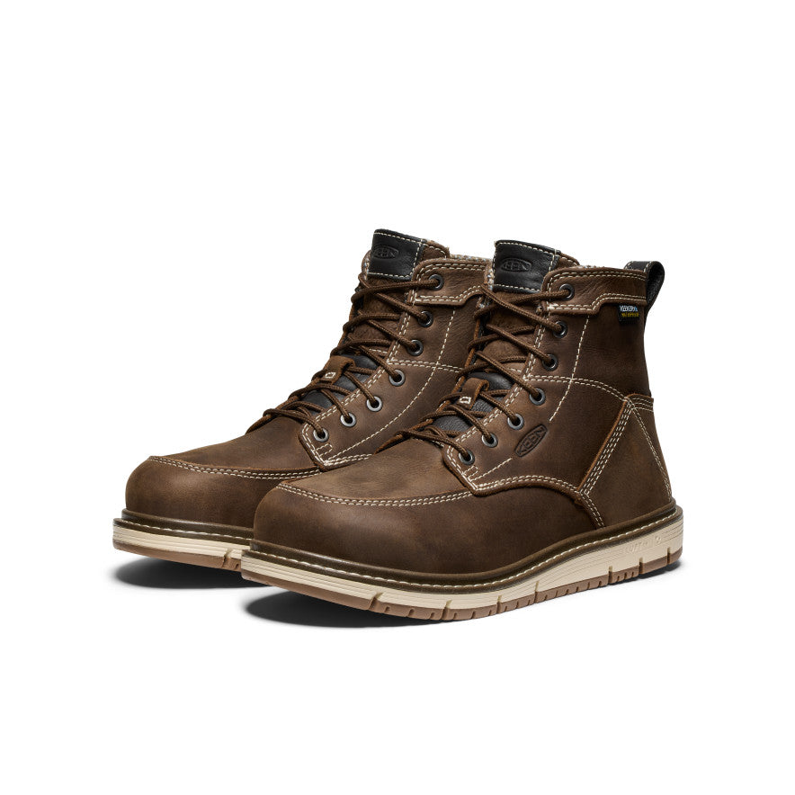 Women's San Jose 6" Waterproof Boot (Aluminum Toe) Cascade Brown/Gum - Image 2