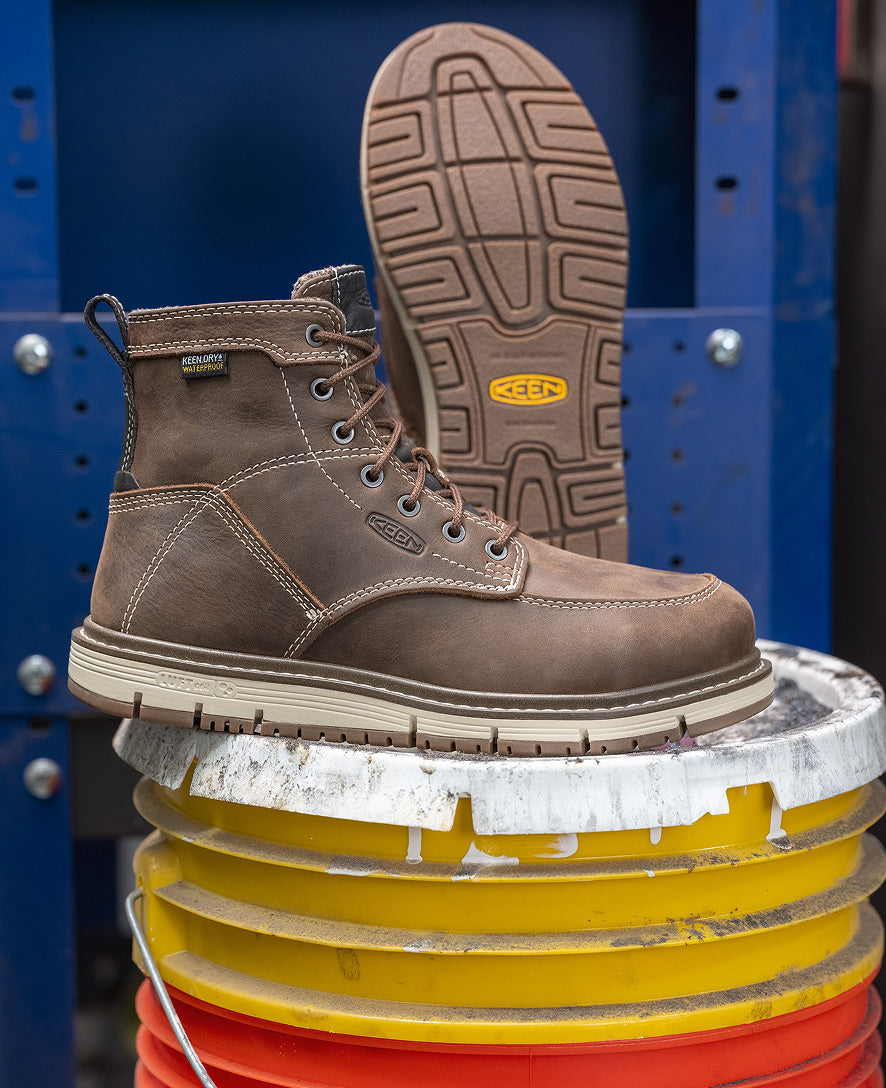 Women's San Jose 6" Waterproof Boot (Aluminum Toe) Cascade Brown/Gum - Image 9