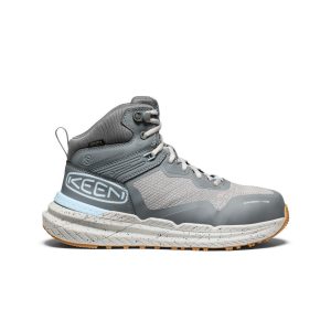 Women's Synchro Waterproof Work Boot (Carbon Toe) Steel Grey/Gum