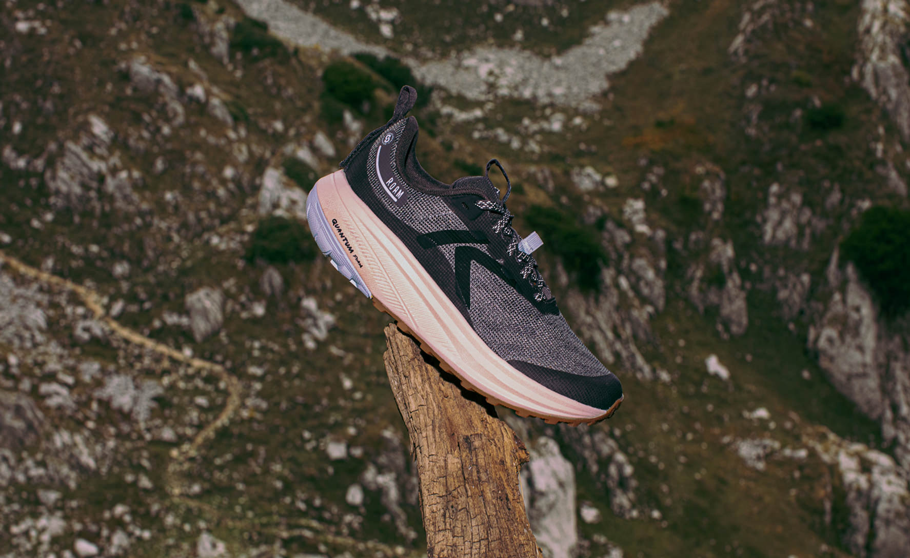 Women's Roam Trail Running Shoe Magnet/Ballad Blue - Image 7