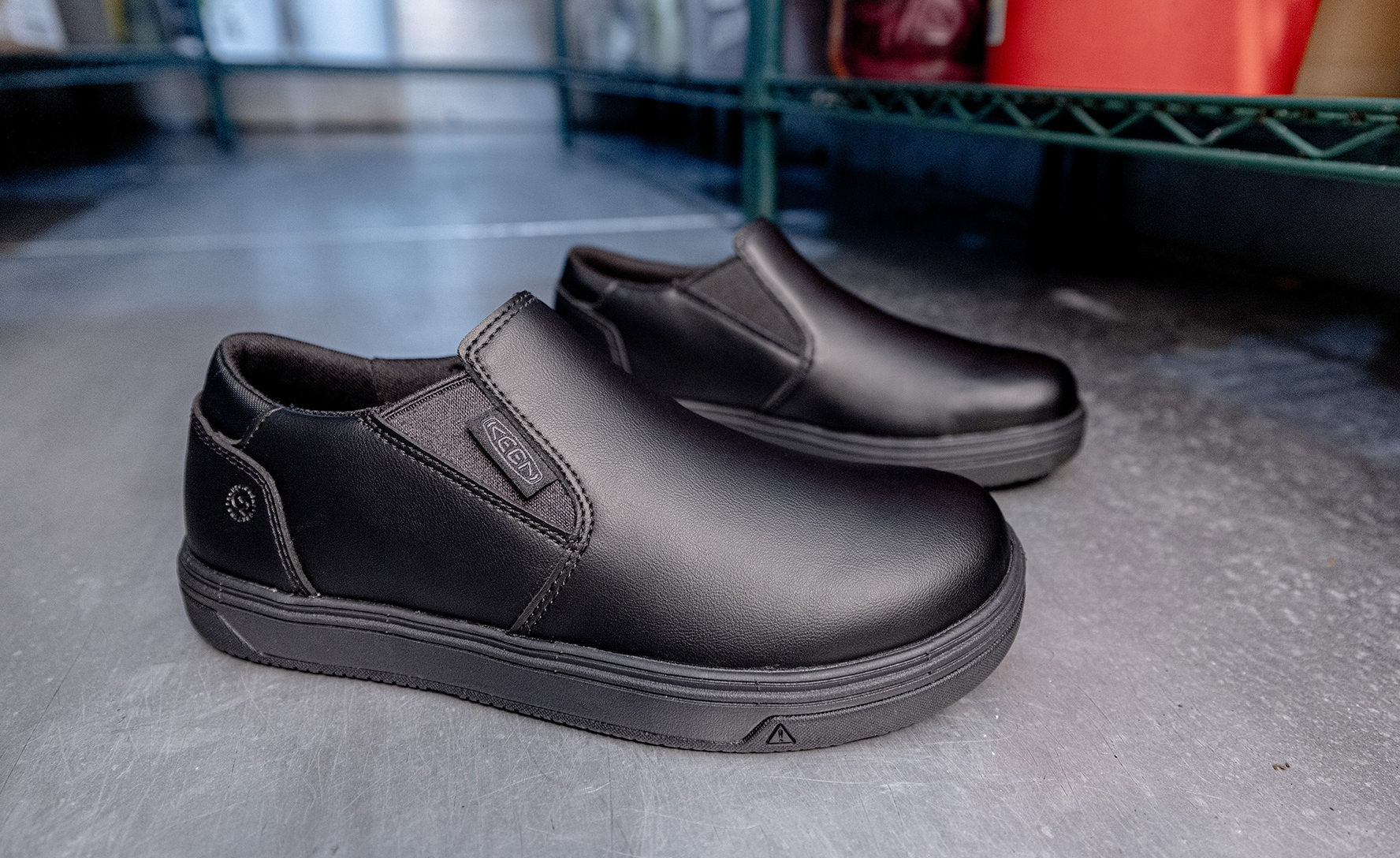Women's Kenton Shift WTX Work Shoe (Soft Toe) Black/Black - Image 7
