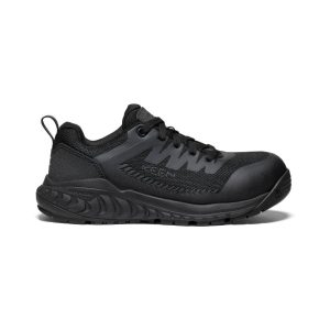 Women's Arvada ESD Work Sneaker (Carbon Toe) Black/Black