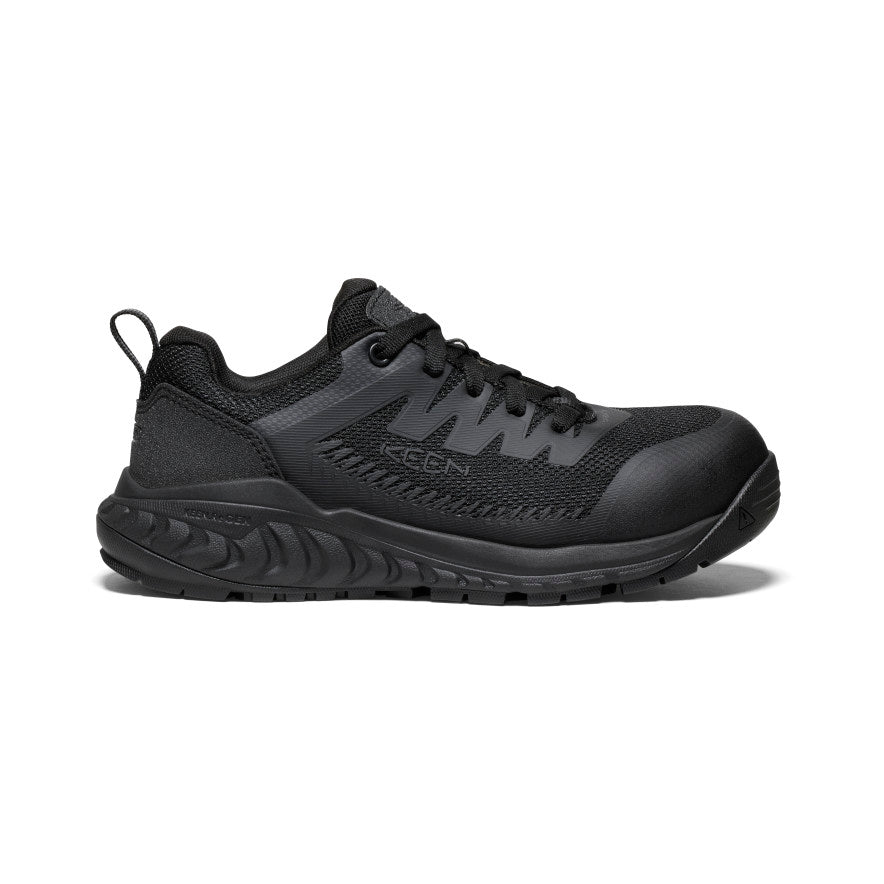 Women's Arvada ESD Work Sneaker (Carbon Toe) Black/Black