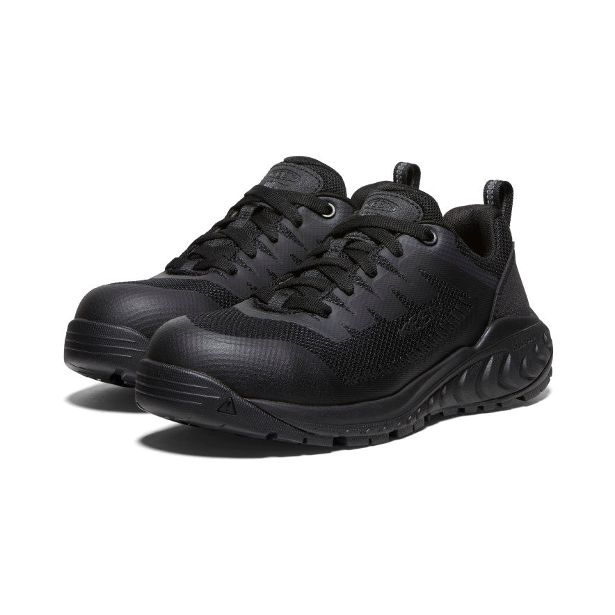 Women's Arvada ESD Work Sneaker (Carbon Toe) Black/Black - Image 2