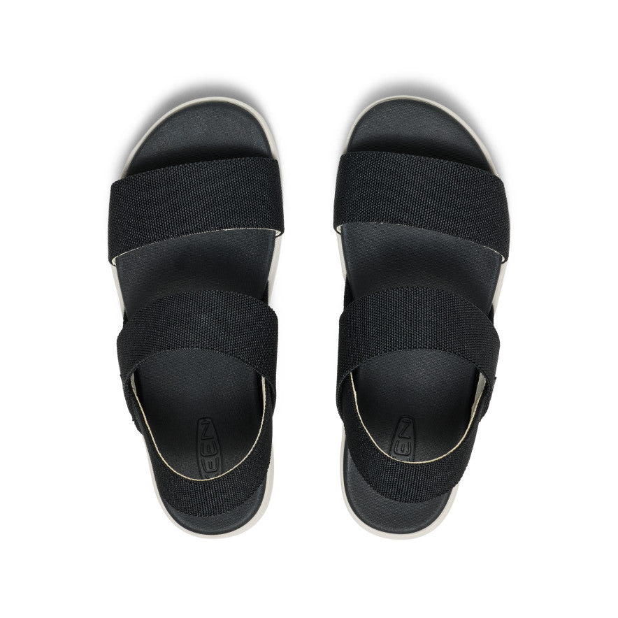 Women's Elle Backstrap Sandal Wide Black - Image 4