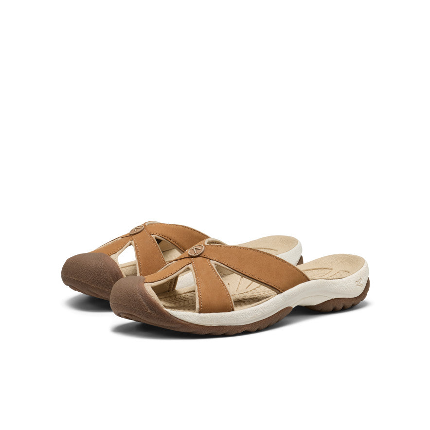 Women's Bali Leather Slide Sandal Chipmunk/Birch - Image 2