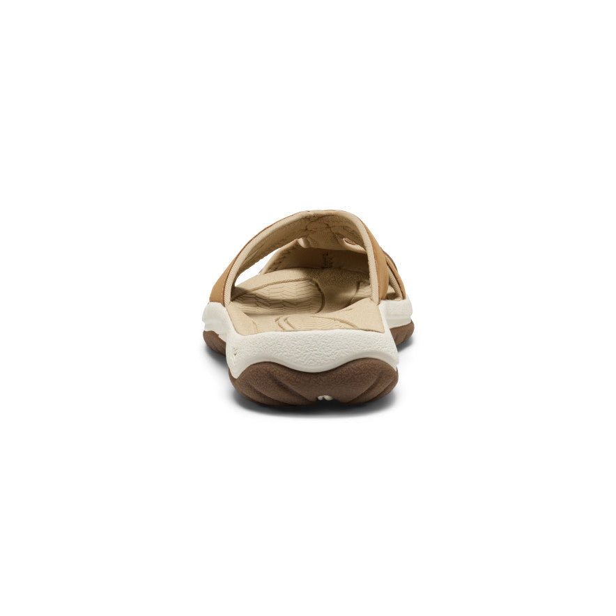 Women's Bali Leather Slide Sandal Chipmunk/Birch - Image 5