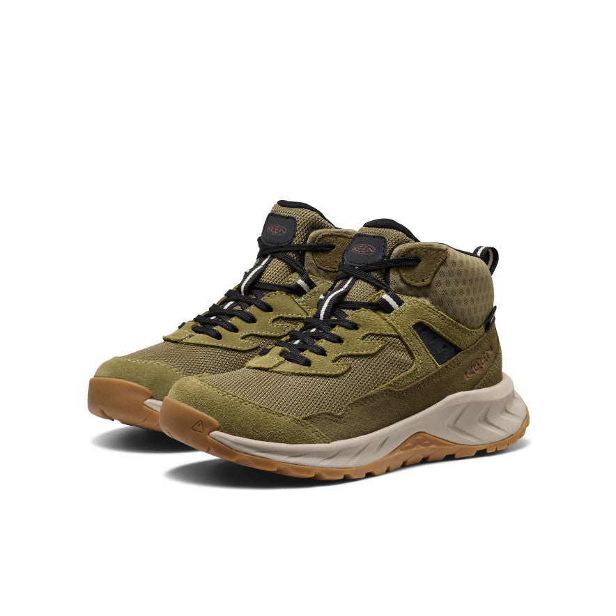 Big Kids' Hightrail Waterproof Hiking Boot Dark Olive/Martini Olive - Image 2