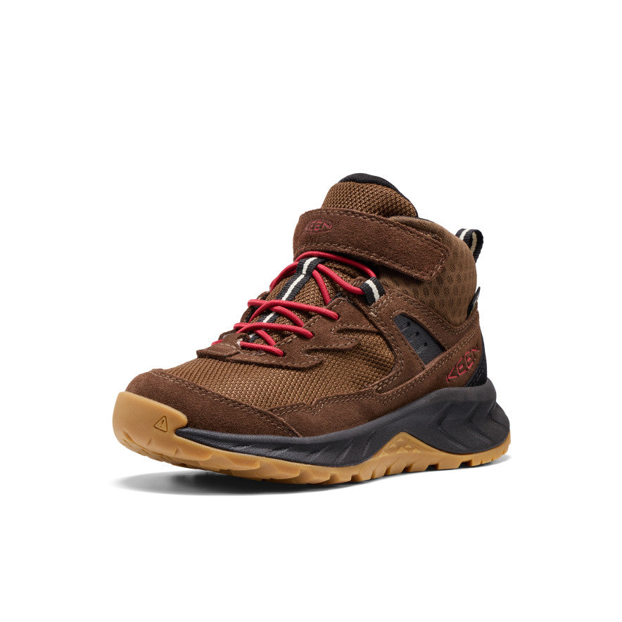 Little Kids' Hightrail Waterproof Hiking Boot Dark Earth/Garnet - Image 3