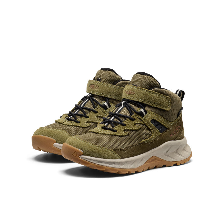 Little Kids' Hightrail Waterproof Hiking Boot Dark Olive/Martini Olive - Image 2
