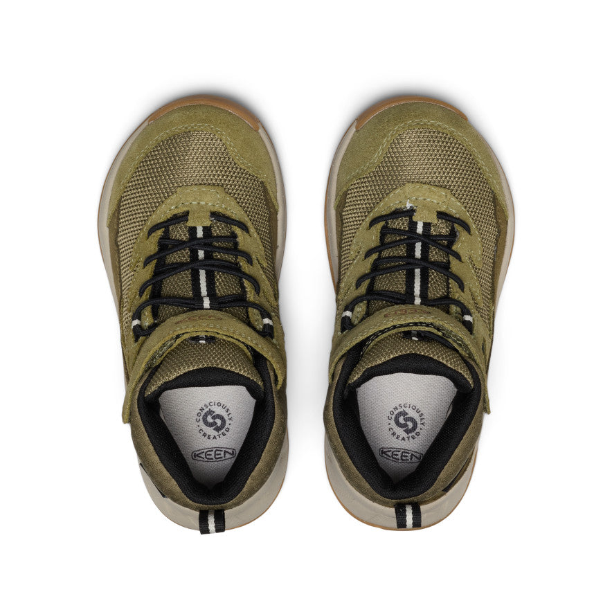 Little Kids' Hightrail Waterproof Hiking Boot Dark Olive/Martini Olive - Image 4