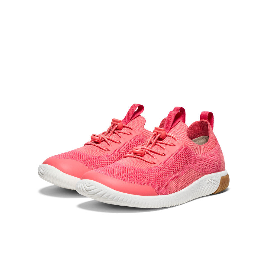 Big Kids' KNX Knit Sneaker Dubarry/Star White - Image 2