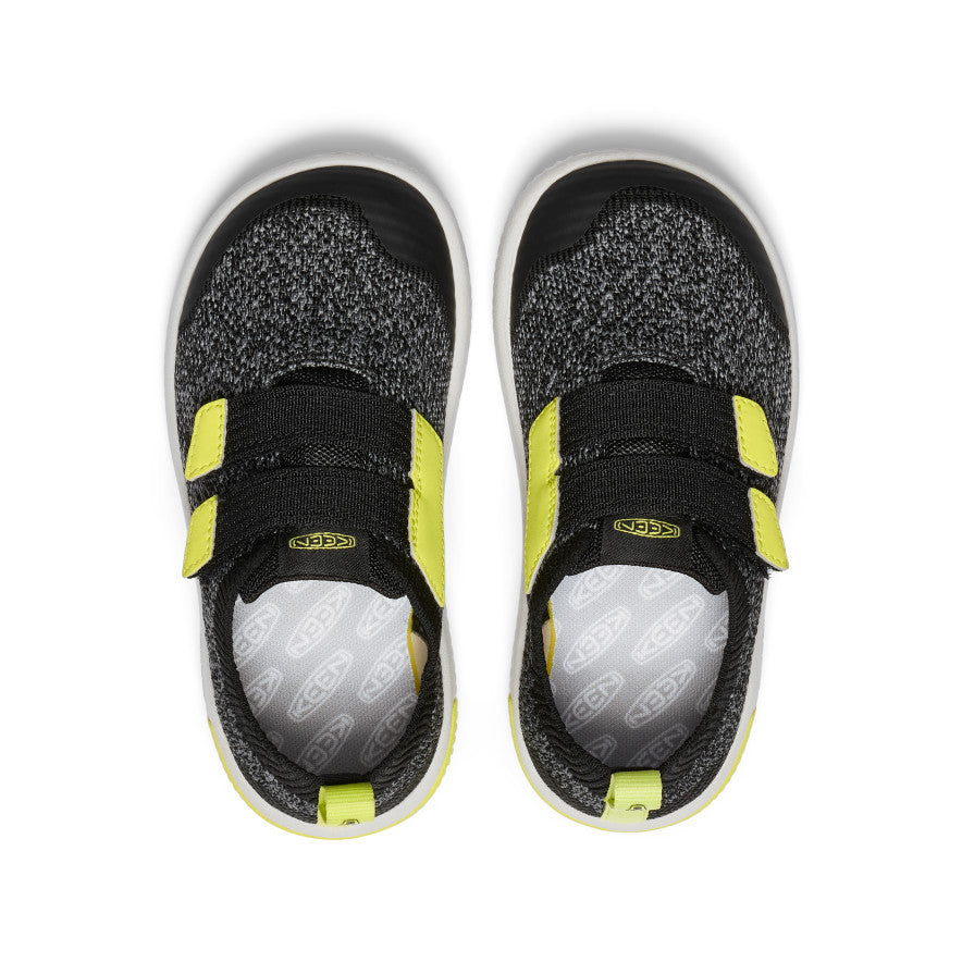 Little Kids' KNX Knit Double Strap Black/Evening Primrose - Image 4