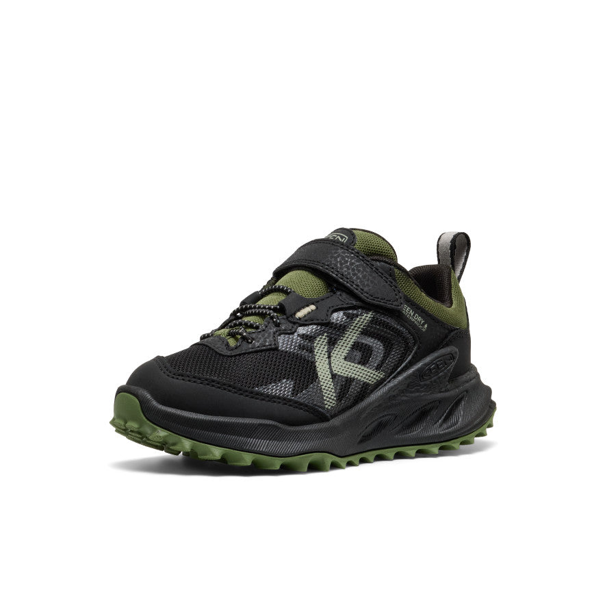 Little Kids' Zionic Waterproof Shoe Black/Bronze Green - Image 3