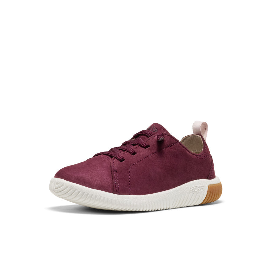 Little Kids' KNX Leather Sneaker Fig/Star White - Image 3