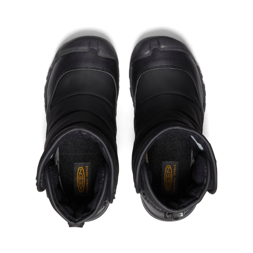 Big Kids' Puffrider Waterproof Winter Boot Black/Steel Grey - Image 4
