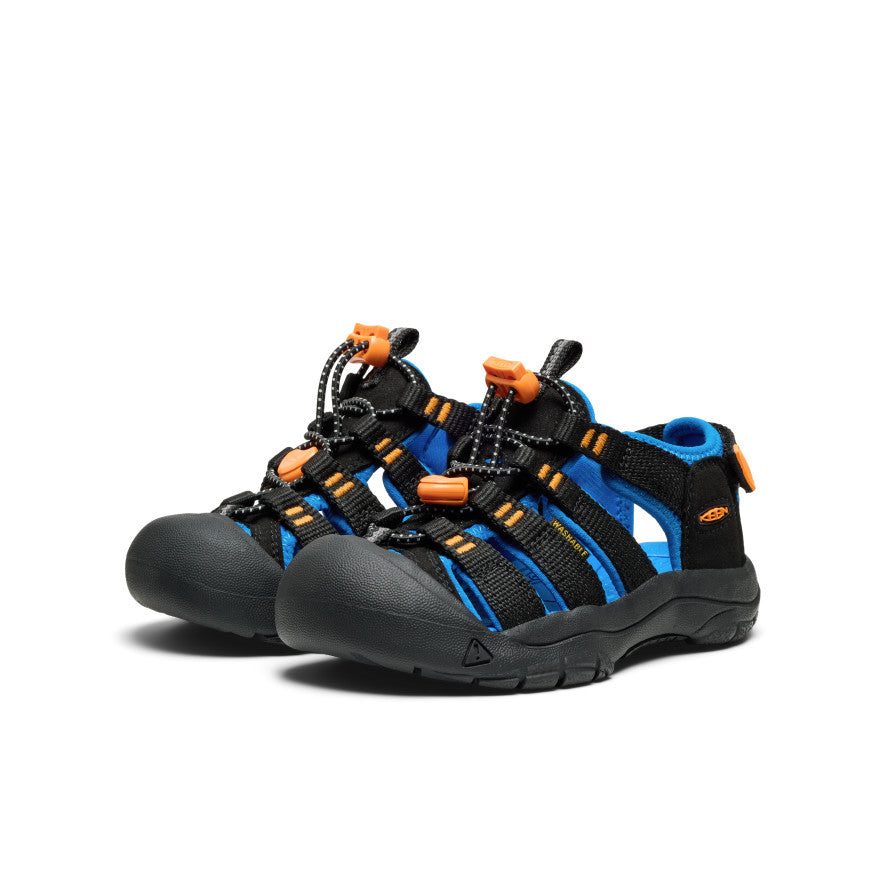 Little Kids' Newport Boundless Sandal Black/Precious Blue - Image 2